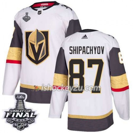Mænd NHL Vegas Golden Knights Trøje Vadim Shipachyov 87 2018 Stanley Cup Final Patch Adidas Hvid Authentic